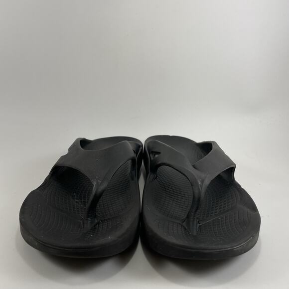 Oofos Ooriginal Flop Flops Womens Size 8 Mens 6 Black Comfort Recovery Sandal - Picture 2 of 9